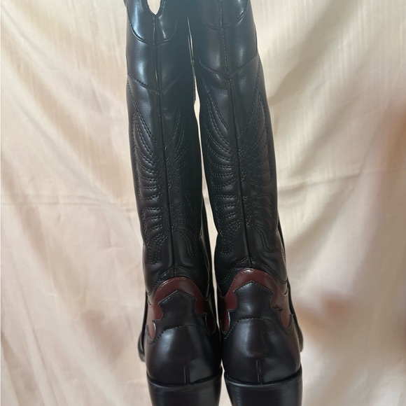 Cowgirl‎ Western Cowboy Chunky Heeled Boots Size 7.5 - Picture 3 of 9